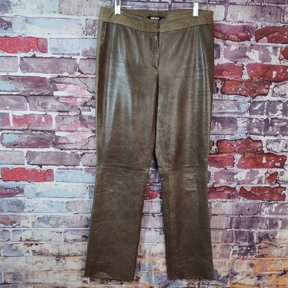 DKNY Leather Pants